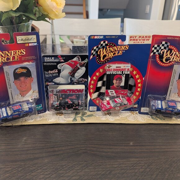 Set of Dale Earnhardt diecast racing cars winning circles - Picture 1 of 10